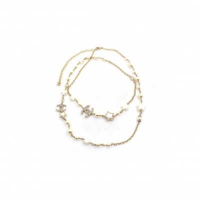 CHANEL STAR PEARL NECKLACE ABE601